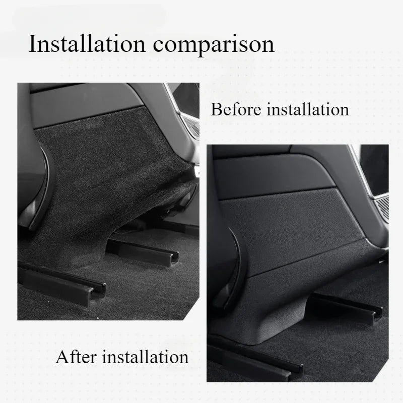 cache pieds arrière tpe noir velcro moderne anti salissure tesla model juniper 2025