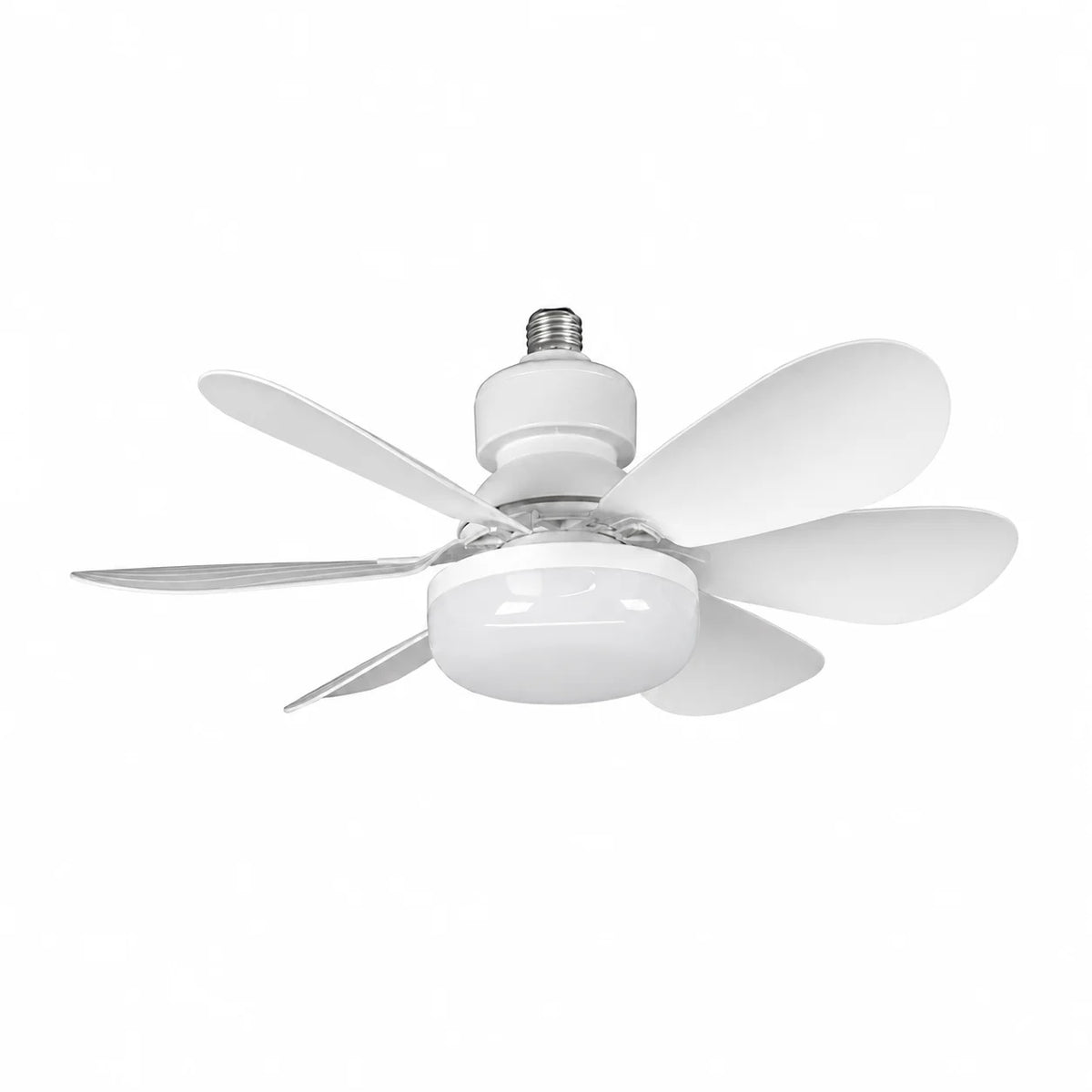 ventilateur lumière led télécommande modes blanc moderne fixations vis chambre salon