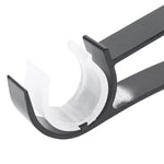 supports murals cordon câble noir blanc modernes fixations lisses opaques