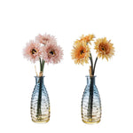 Bouquet artificiel gerbera blanc jaune rose moderne décoration intérieure mariage anniversaire minimaliste