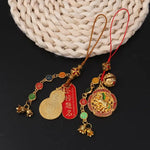 décoration ornement suspendu bijoux sac traditionnel motifs géométriques texte chinois ornement porte bonheur festive