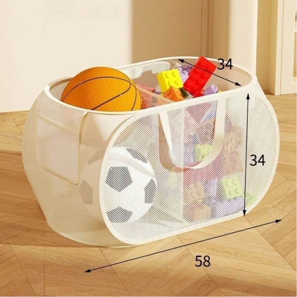 panier rangement moderne beige clair maille poignées compartiments grande capacité secondaire