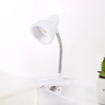 lampe pinces led rose blanc protection yeux étude lecture minimaliste