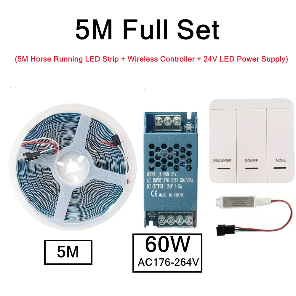 ruban led blanc 24v 10m contrôleur sans fil included led strip adhesive