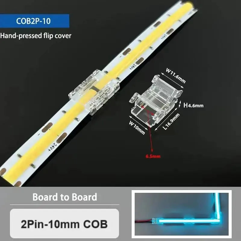connecteurs led blanc jaune vert bleu 5v 48v 5mm 8mm 10mm clips transparents modernes