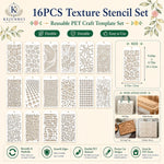 gabarits texture moderne blancs divers motifs floraux géométriques adhésifs décoration intérieure bricolage