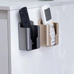 porte télécommande mural adhésif moderne minimaliste gris blanc doré plastique