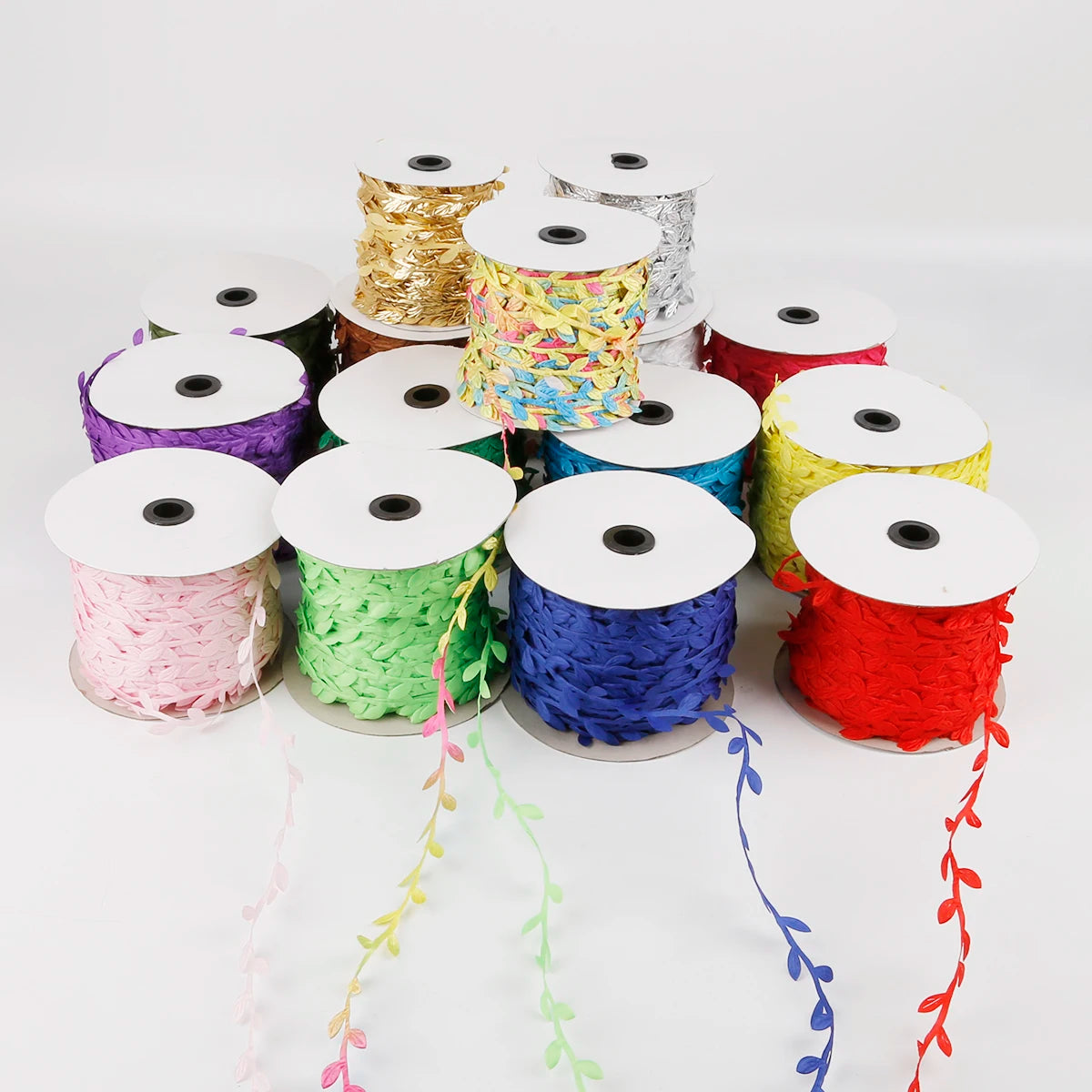 rubans polyester 3cm large fleurs motifs mixtes décoratifs 10m coudre fête costumes