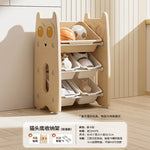 rangement enfant bois ours oiseau beige boites livres jouets modernes