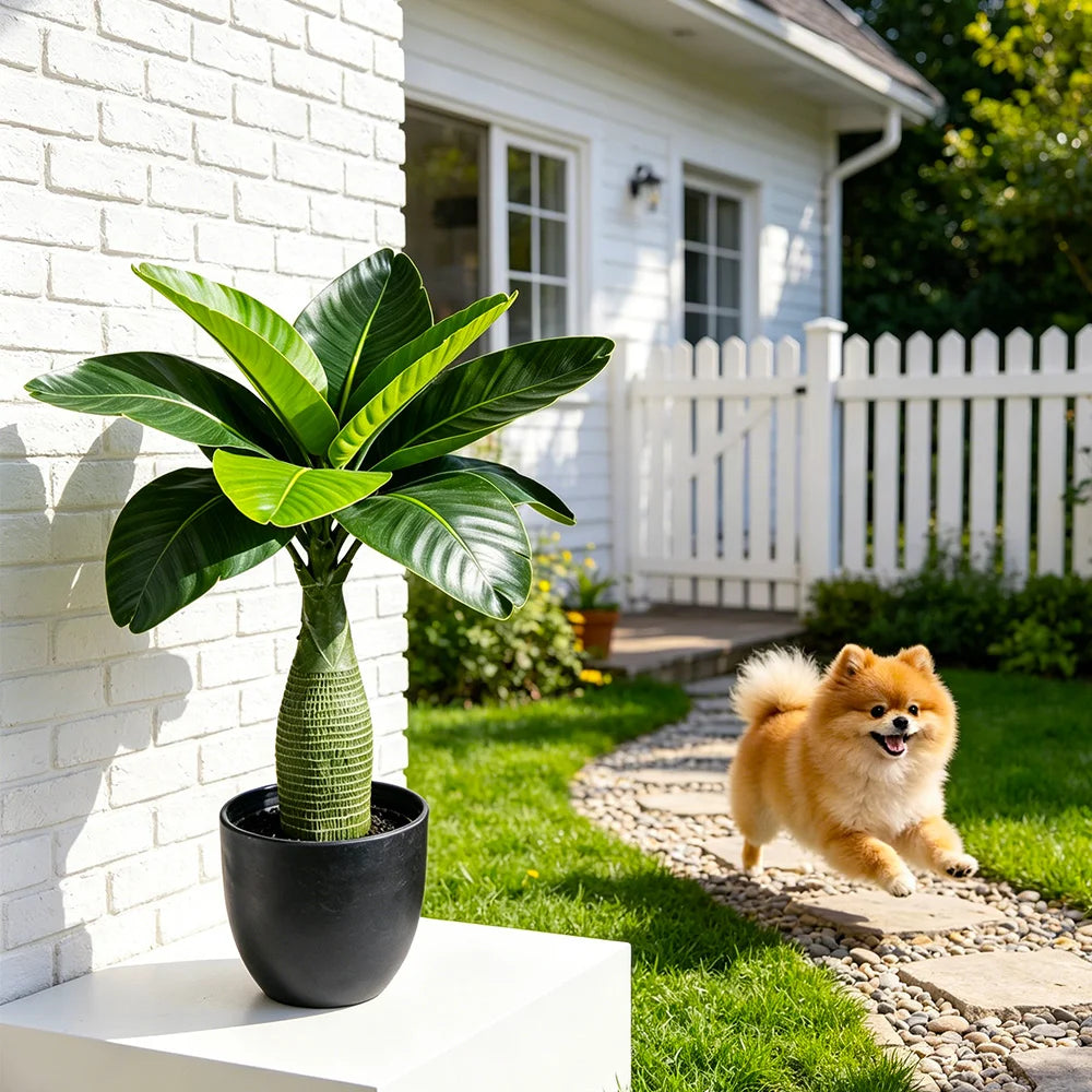 Décoration intérieur plante artificielle arbres feuilles vertes pots diverses tailles 37 40cm