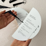Détail du menu cartonné épais 250g