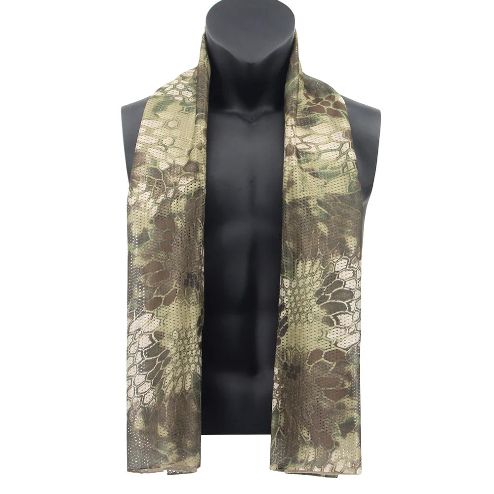 écharpe camouflage vert beige noir homme printemps été automne hiver
