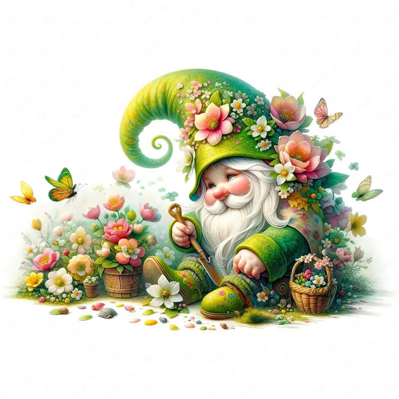 autocollants murals lutin fleuri papillons motifs floraux illustration cartoon opaques adhésifs multicolores animaux compagnie
