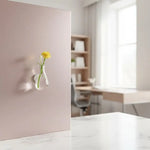 vases magnétiques transparents fleurs artificielles couleurs variées moderne minimaliste réfrigérateur maison