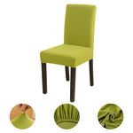 housses chaise jacquard moderne vert gris marron bleu tissu élasthanne polyester universal sizes 45