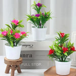 décoration intérieure moderne plante artificielle vert feuilles uniformes pot anniversaire mariage baby shower