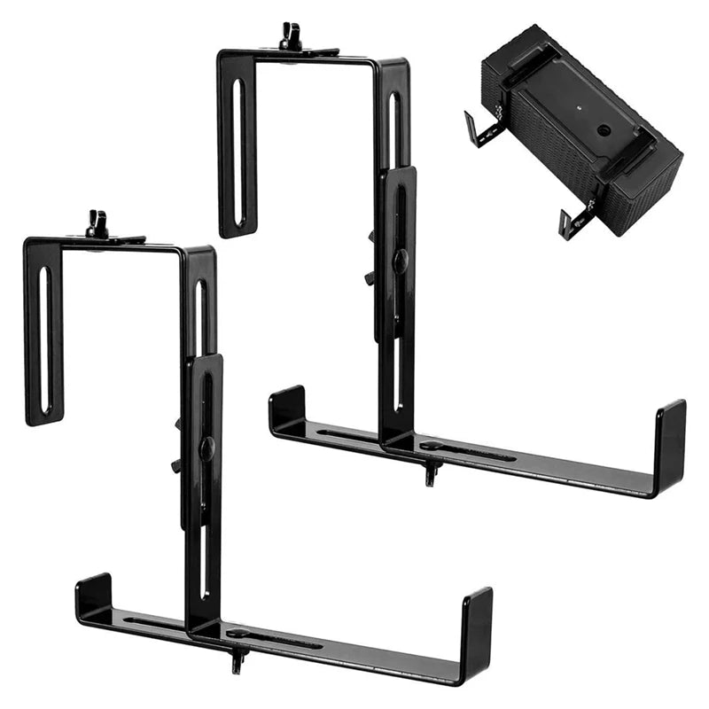 supports pots fleurs jardinière suspendue ajustable vis métal noir moderne minimaliste