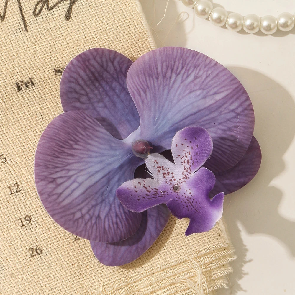 fleurs artificielles orchidées clips décoration mariage intérieur composition florale maison