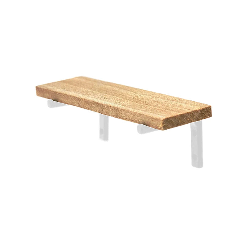étagère bois moderne étagère miniatures support rangement vis fixations pots confiture thé blanc