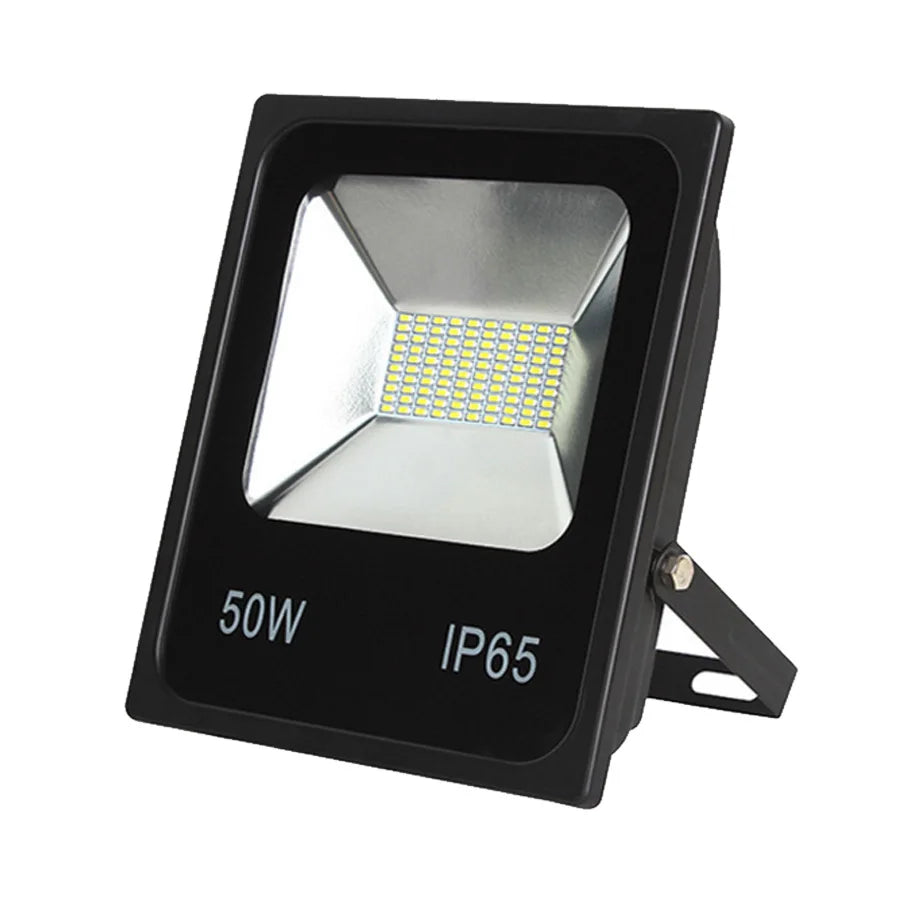 projecteur led moderne 50w ip66 noir clips fixation 12v 24v 36v étanche cold white