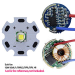 circuit intégré led 3w 5w 10w vert bleu noir 17mm 20mm 22mm 1mode 5modes