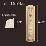 applique murale bois massif sculptée fleurs classique baroque décoration maison beige clair