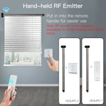 motrice store roulant électrique interrupteur télécommande hub rf moderne gris métallisé lisse opaqué