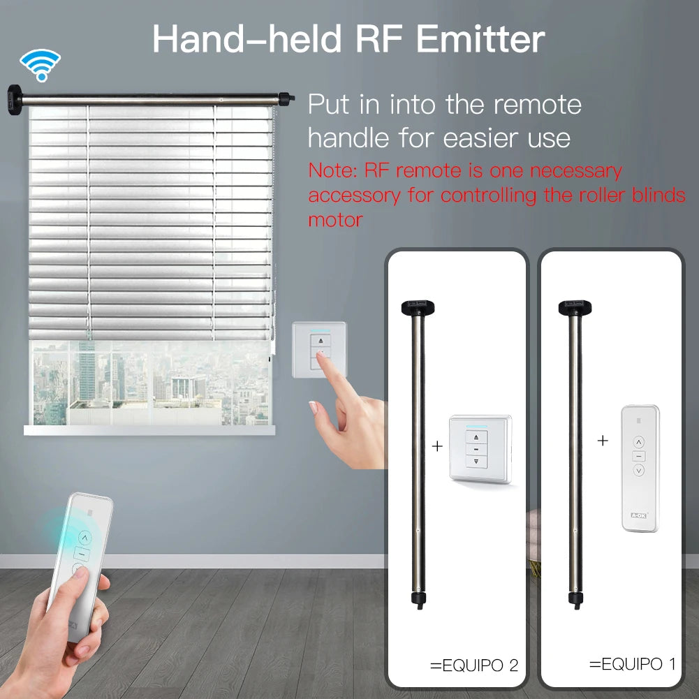 motrice store roulant électrique interrupteur télécommande hub rf moderne gris métallisé lisse opaqué