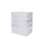boîtes cupcakes transparentes plastique multi niveaux rotatives poignée détachable modernes
