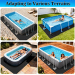 couvre piscine noir moderne adhésif protection piscine hors sol adulte résidence détente