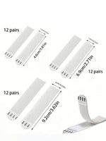 cadre mural support adhésif noir blanc contemporain 48 bandes adhésives 12 paires différentes