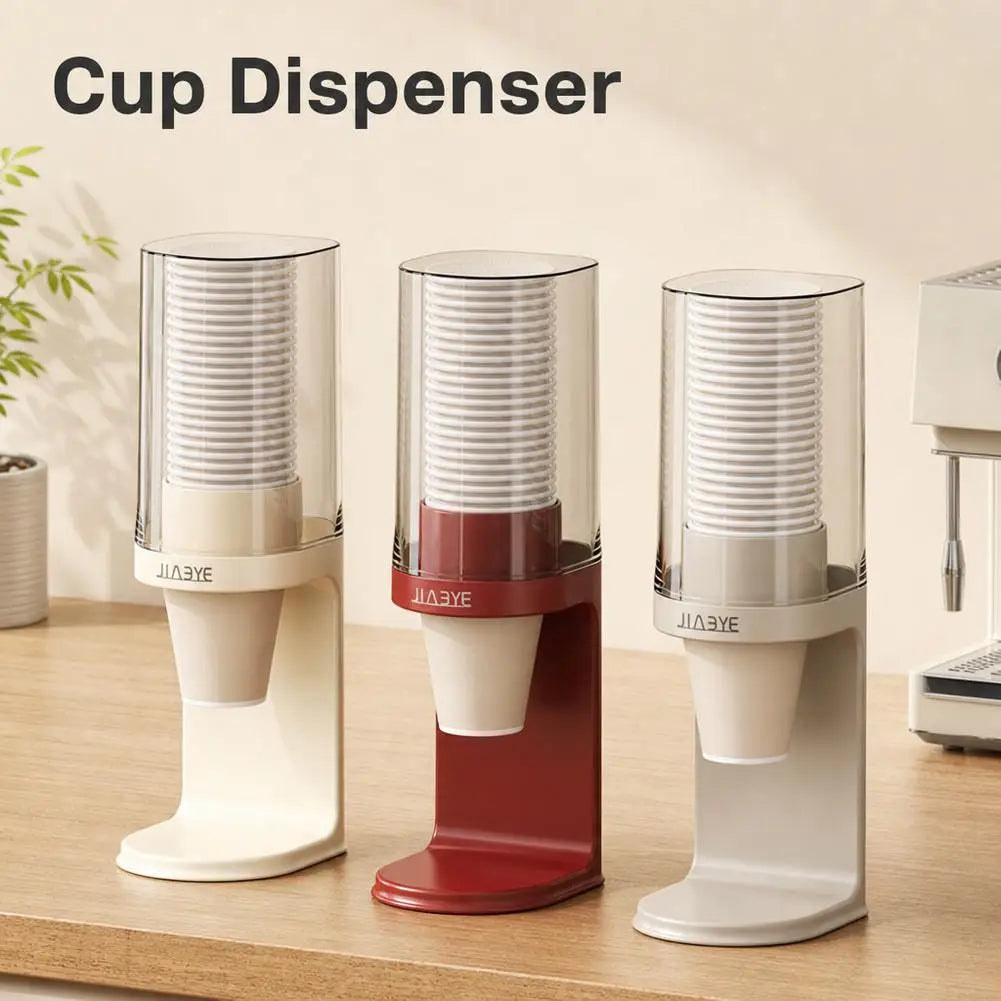 distributeur tasses moderne ridge beige rouge cuisine réutilisable abs plastique maison
