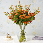 décoration intérieure bouquet fleurs artificielles gerbera modernes couleurs vases transparents mariage anniversaire