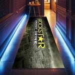 tapis noir jaune rockstar energy pro series antidérapant polyester moderne salon chambre sol maison