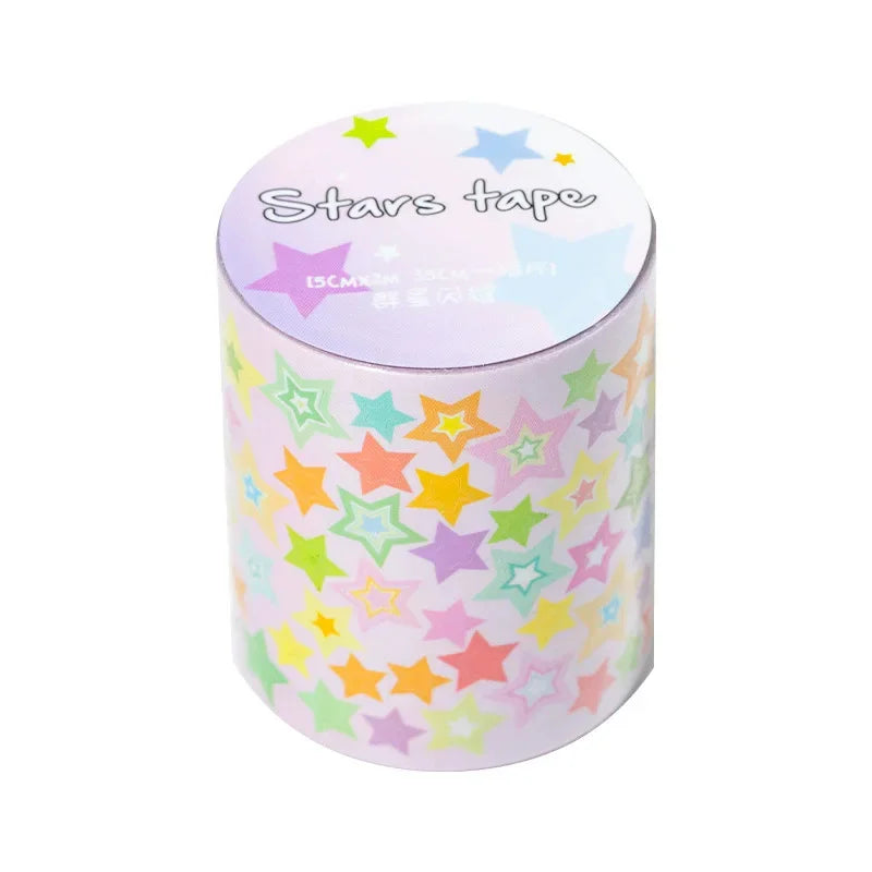 ruban decoratif multicolore etoiles coeurs cercles adhésif manuel diy collage enfants