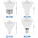 ampoule led rgb e27 e14 gu10 mr16 blanc moderne télécommande