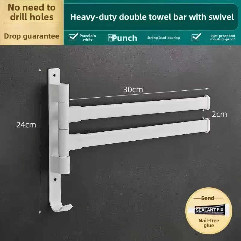 porte serviettes mural gris métallique texture lisse moderne salle bains fixations vis serviettes