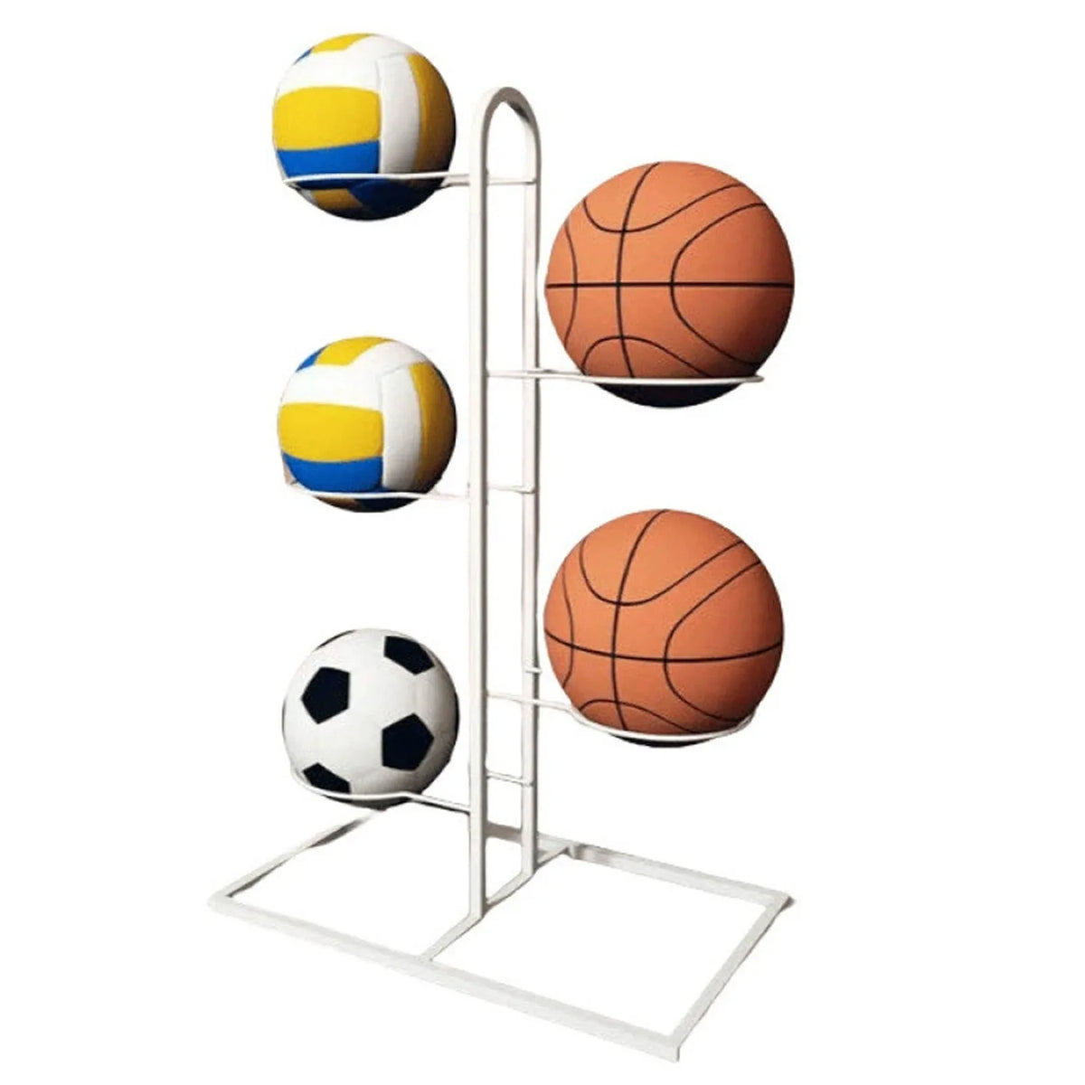 support balles sport noir moderne adhésif basketball football volley ball rangement garage