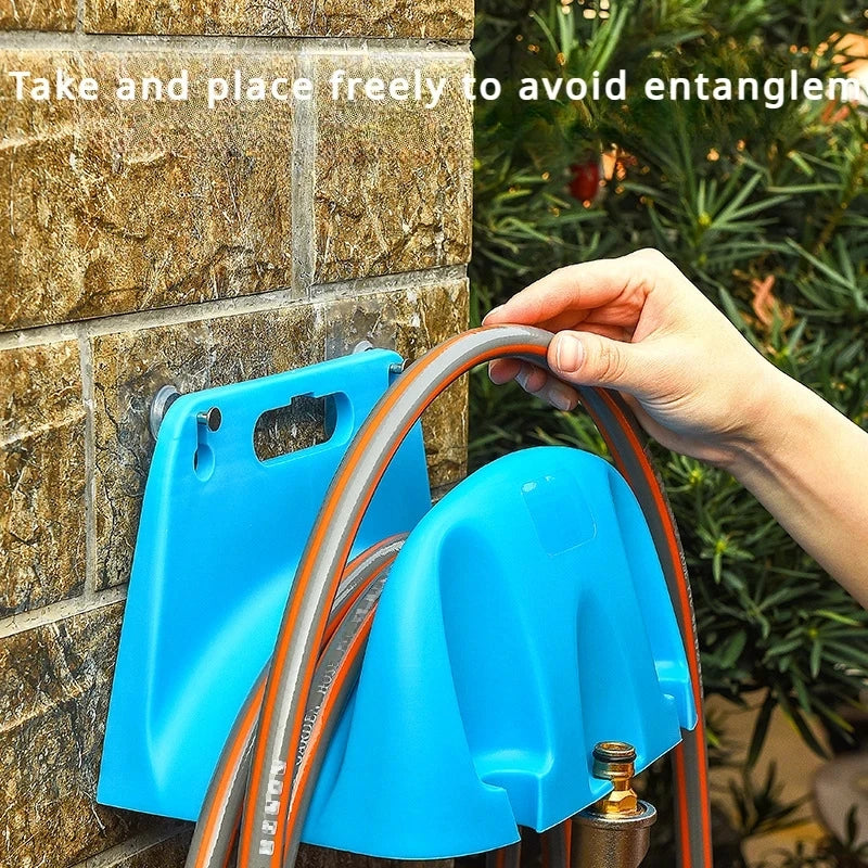 support mural réutilisable tuyau arrosage pistolet eau raccords respectueux environnement noir orange bleu turquoise