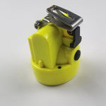 lampe torche jaune led clip métallique moderne batterie ion lithium angle faisceau 60 degrés