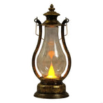 lanterne décorative rouge doré transparente effet vieilli vintage camping mariage