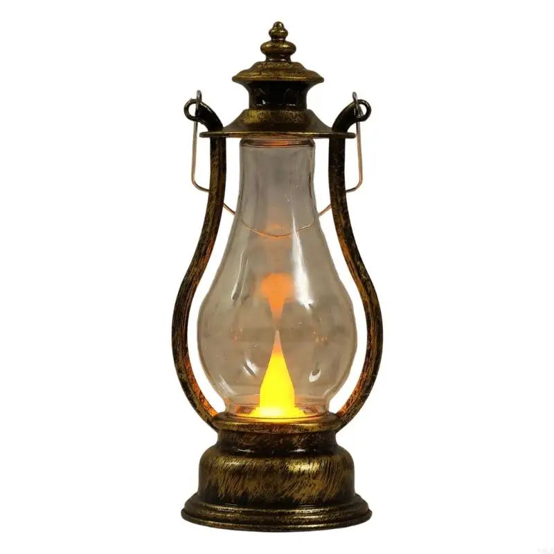 lanterne décorative rouge doré transparente effet vieilli vintage camping mariage