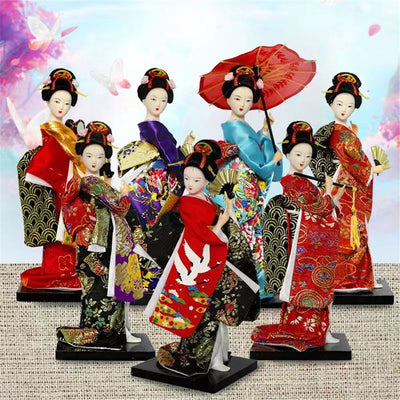 Statue Geisha vintage résine décoration intérieur