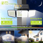 lampe solaire murale ip55 led noir blanc panneaux solaires capteur mouvement contemporaineextérieur