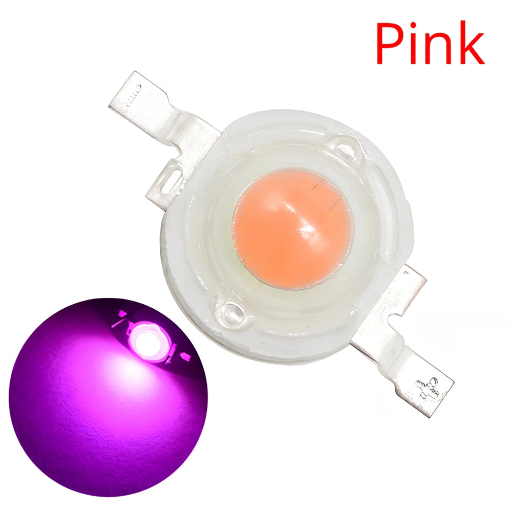 ampoules led 3w haute puissance 3v blanc jaune vert violet bleu rose orange rouge