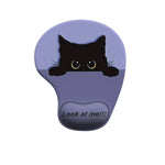 tapis souris ergonomique violet gris beige dessins chats pandas adhésif mignon cartoon