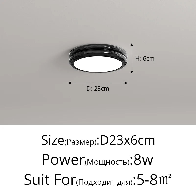 plafonnier led moderne blanc vert rouge noir 24w 30x6cm opacité
