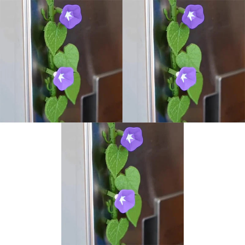 magnétiques réfrigérateur décoratifs floral feuilles fleurs bleu rose vert étoiles