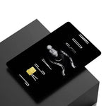 protection carte bancaire stickers michael jackson noir signature adhésifs réutilisables moderne waterproof echangement
