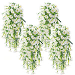 guirlande fleurs artificielles violet rose vert moderne décoration maison mariage anniversaireintérieur